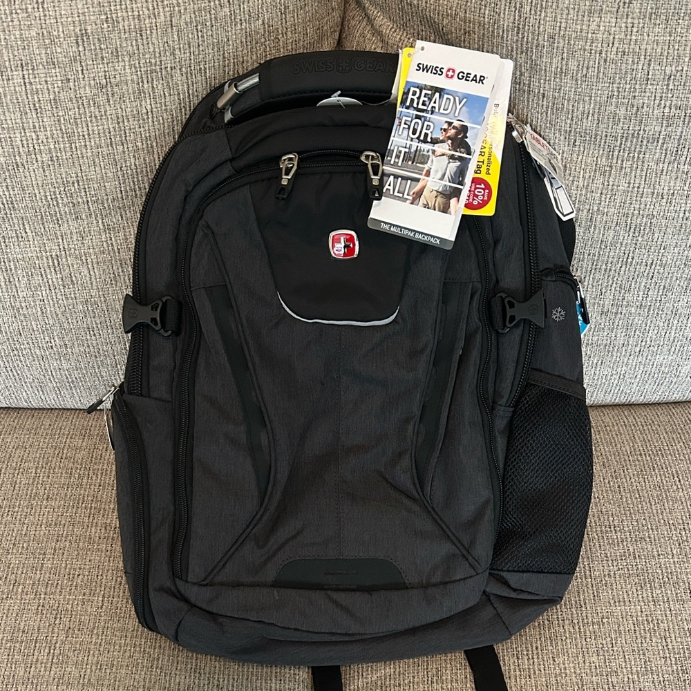 SwissGear Charcoal Backpack for Men